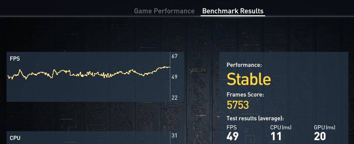 49 FPS on Origins